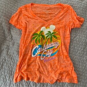 Disney Cruise Line Orange T-Shirt Castaway Bay Bahamas